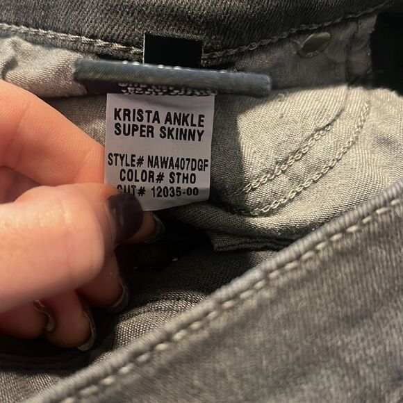 Hudson Jeans- Women’s Krista Ankle Skinny Jeans Distressed Stormy Horizon, Sz 31 - Picture 7 of 13